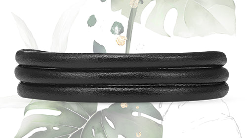 Slim læderarmbånd