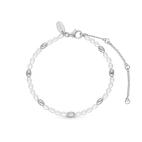 Magic Pearl Armbånd - Sterling Sølv m. 26 Hvide Ferskvandsperler