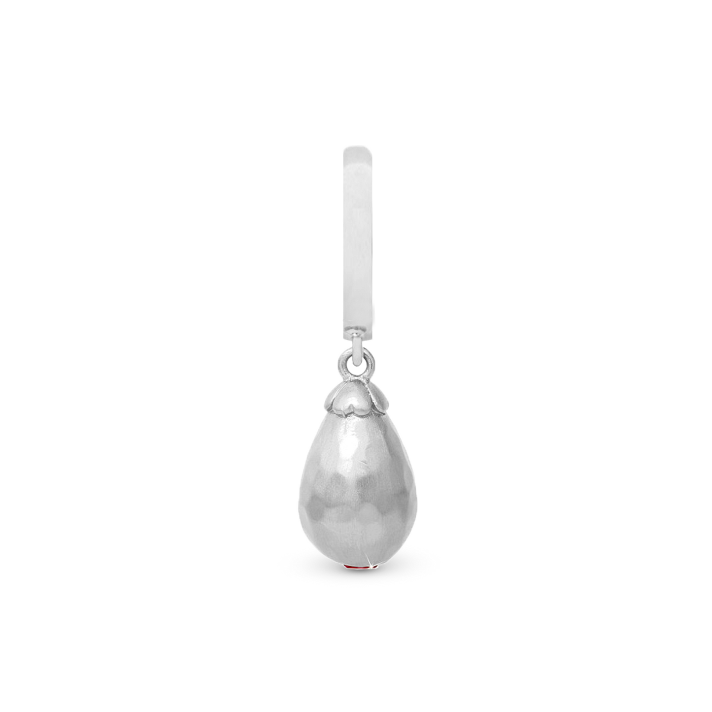 Mysterious Garnet drop silver