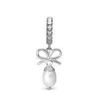 Celebrate Hænger Charm 6 mm Til Armbånd - Blankpoleret Sterling Sølv m. 1 Cubic Zirkonia