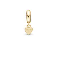 Shine Love - Hænger Charm 4 mm Til Armbånd - Forgyldt Sterling Sølv