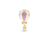 7th Heaven - Charm 4 mm Til Armbånd - Blankpoleret Forgyldt Sterling Sølv