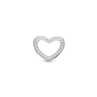 Heart Dots - Charm 4 mm Til Armbånd - Blankpoleret Sterling Sølv