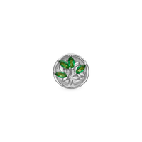 Green Life - Charm 4 mm Til Armbånd - Sterling Sølv m. 4 Cubic Zirkonia