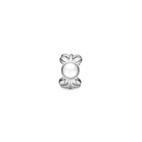 Pearl & Nature - Charm 4 mm Til Armbånd - Sterling Sølv m. 1 Ferskvandsperle