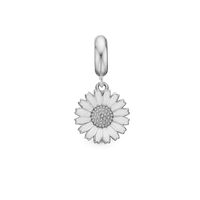 Charming Marguerite - Hænger Charm 4 mm Til Armbånd - Sterling Sølv