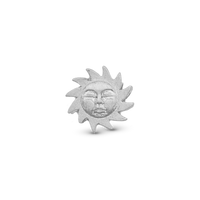 Glowing Sun - Charm 4 mm Til Armbånd - Mat Sterling Sølv
