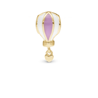 7th Heaven Charm 6 mm til Classic Læderarmbånd - Blankpoleret Forgyldt Sterling Sølv