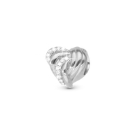 Spellbound Charm 6 mm til Classic Læderarmbånd - Blankpoleret Sterling Sølv m. 12 Hvide Cubic Zirkonia