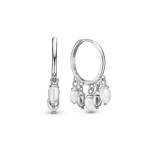 Magic Pearls Hoops - Sterling Sølv m. 6 Hvide Ferskvandsperler