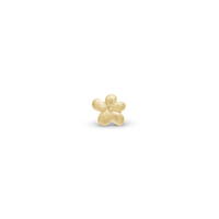 Graceful Flower Enkelt Ørestik / Single Stud - Mat Forgyldt Sterling Sølv