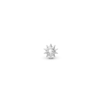 Ray of Sunshine Enkelt Ørestik / Single Stud - Sterling Sølv m. 1 Cubic Zirkonia