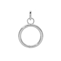 Collectors Oval Vedhæng - Blankpoleret Sterling Sølv