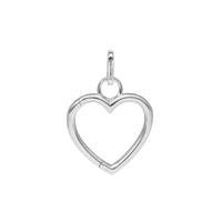 Collectors Heart Vedhæng - Blankpoleret Sterling Sølv