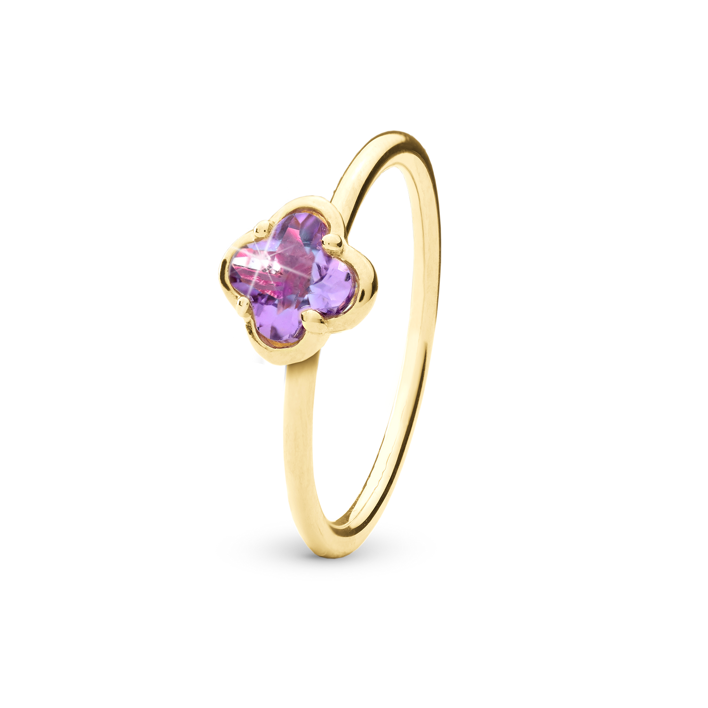 Amethyst Flower, goldpl.