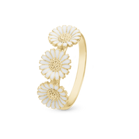 Triple Marguerite Ring - Forgyldt Sterling Sølv