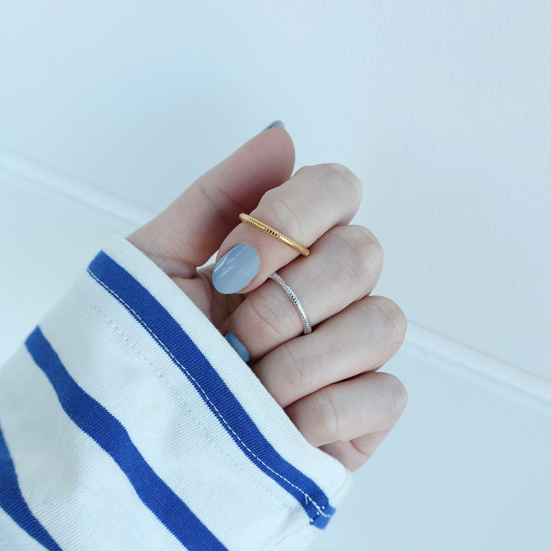 Lines, rose goldplated