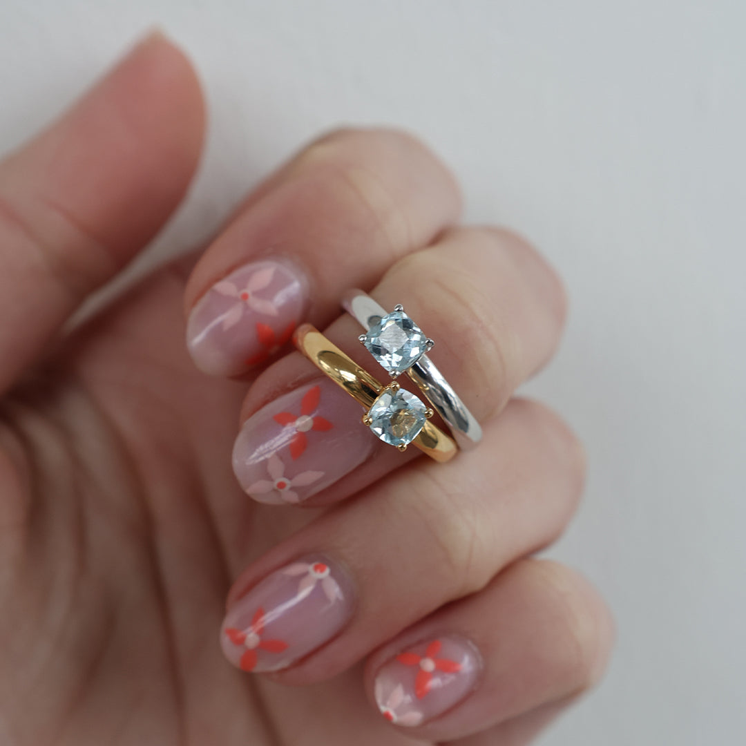 Sky Topaz, silver