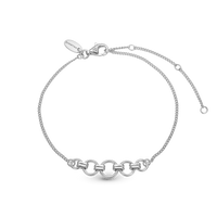 Links Armbånd - Blankpoleret Sterling Sølv