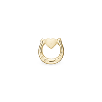 Good Luck - Charm 4 mm Til Armbånd - Børstet Forgyldt Sterling Sølv