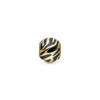 Wild Enamel - Charm 4 mm Til Armbånd - Blankpoleret Forgyldt Sterling Sølv