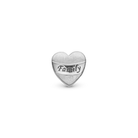 My Family - Charm 4 mm Til Armbånd - Børstet Sterling Sølv
