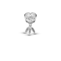 Live Love Laugh - Charm 4 mm Til Armbånd - Satin Sterling Sølv