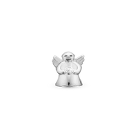 Angel Spirit - Charm 4 mm Til Armbånd - Blankpoleret Sterling Sølv m. 1 Cubic Zirkonia