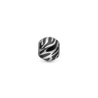 Wild Enamel - Charm 4 mm Til Armbånd - Blankpoleret Sterling Sølv
