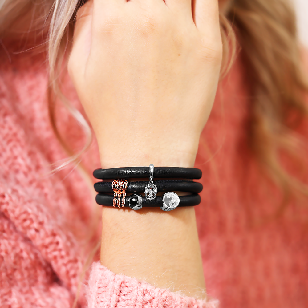 Dream catcher Charms til læderarmbånd - CHRISTINA