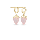 Pink Chalcedony Ørestikker - CHRISTINA