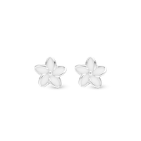 Enamel Flowers Ørestikker - Blankpoleret Sterling Sølv