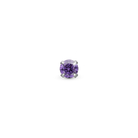 Purple Dance Enkelt Ørestik / Single Stud - Blankpoleret Sterling Sølv m. 1 Cubic Zirkonia