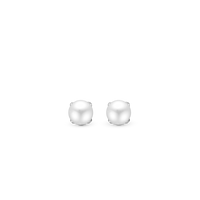 Pearls Ørestikker - Blankpoleret Sterling Sølv m. 1 Ferskvandsperle