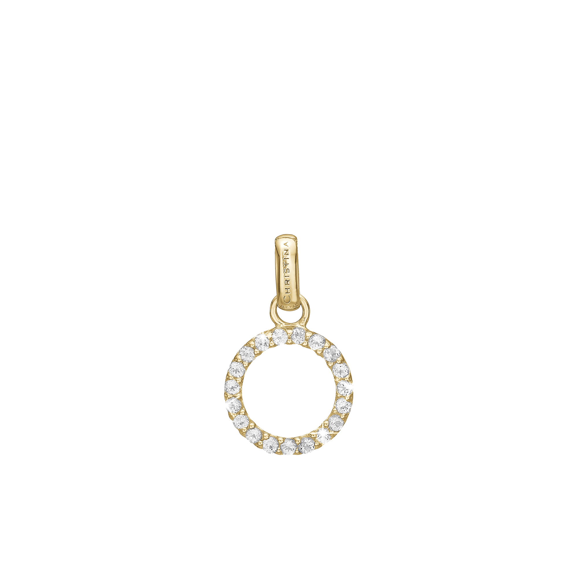 Topaz Circle vedhæng - CHRISTINA
