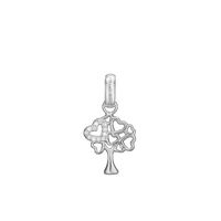 Tree of Hearts Vedhæng - Blankpoleret Sterling Sølv m. 12 Hvide Cubic Zirkonia