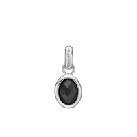 Onyx Dream Vedhæng - Blankpoleret Sterling Sølv m. 1 Onyx