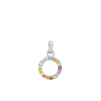 World Goals Vedhæng - Blankpoleret Sterling Sølv m. 17 Multi color
