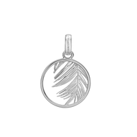 Palm Leaf Vedhæng - Blankpoleret Sterling Sølv