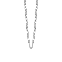 Halskæde 70+20 cm - Blankpoleret Sterling Sølv