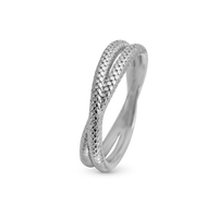 Twin Snake Ring - Blankpoleret Sterling Sølv