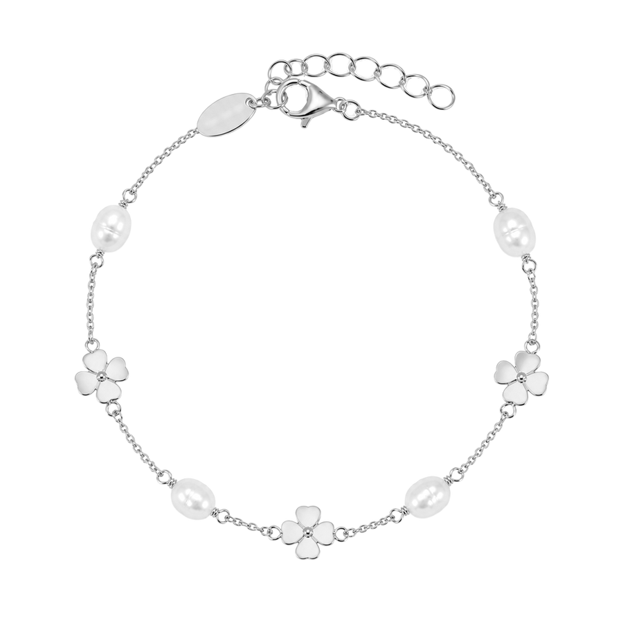 Clover & Pearl sølv armbånd