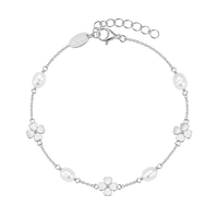 Clover & Pearl sølv armbånd