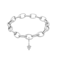 Link armbånd med sølv Bubbles charm inkl smykkeskrin