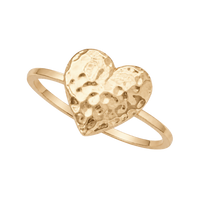 Special Heart ring forgyldt sølv