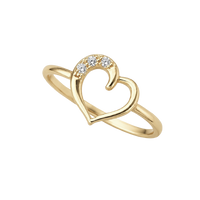 Love Story ring forgyldt sølv
