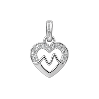 Beating Heart vedhæng sølv