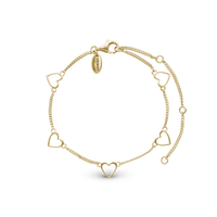 Dangling Love Armbånd - Polished Forgyldt Sterling Sølv