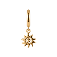 Solar Soul charm 6 mm forgyldt sølv