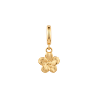 Flower Grace charm 6 mm forgyldt sølv